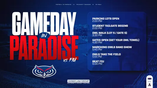 FIU gameday timeline