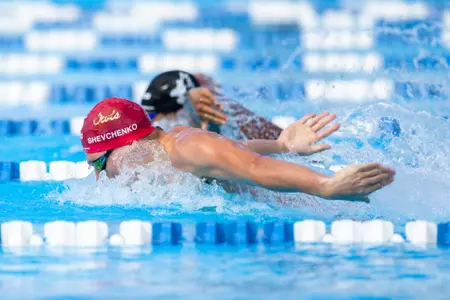BOCA RATON, FL - OCTOBER 19: FAU Swim and Dive vs Keiser at the FAU Aquatics Center on October 18, 2025 (Photo by Mauricio Paiz)