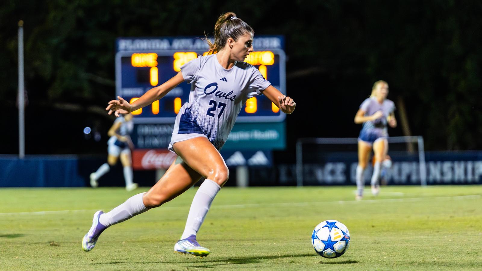Julie Reed Florida Owls Finish With A Draw Against East Carolina - Florida Atlantic ...