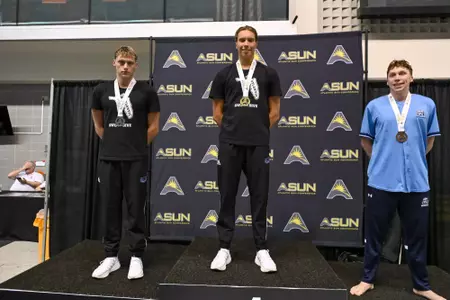 Teams participate in the 2025 Atlantic Sun Conference Swim and Dive Championships at Richard Martin Jr. and the Bill Stephens Soocer Complex at UCA on Wednesday, February 19, 2025 in Knoxville, Allan Jones Aquatic Center at the University of Tennessee.