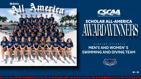 Florida Atlantic Swim & Dive Scholar All-America Honors