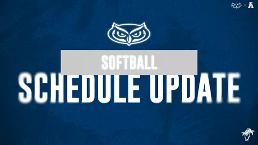 Softball Schedule Update