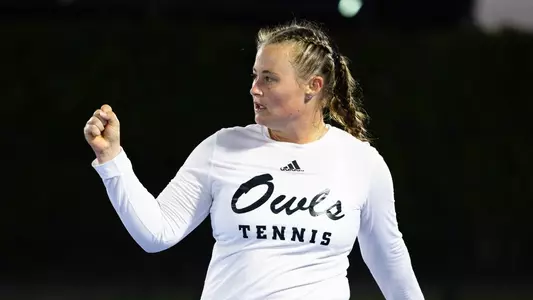 BOCA RATON, FL - FEBRUARY 21: FAU Women Tennis vs at the Kimberly Strauss Tennis Center at FAU on February 21, 2025. (Photo by Mauricio Paiz)