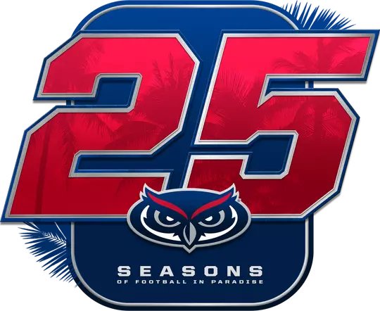 25th Football Logo