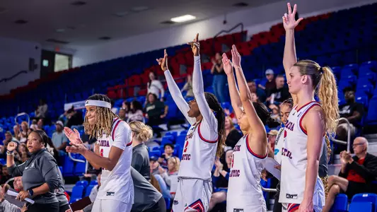 WBB Bench Celebration vs. UAB
