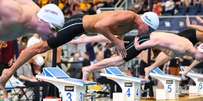 Daniel Laureyssens on Day One of the 2026 NCAA Swimming & Diving Championships