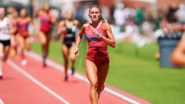 Teegan Anderson at the 2026 Hurricane Invitational running
