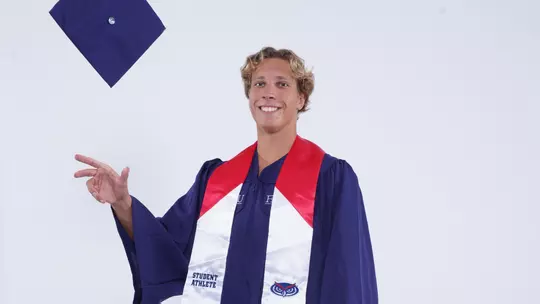Daniel Laureyssens Graduation 2026 tossing graduation cap