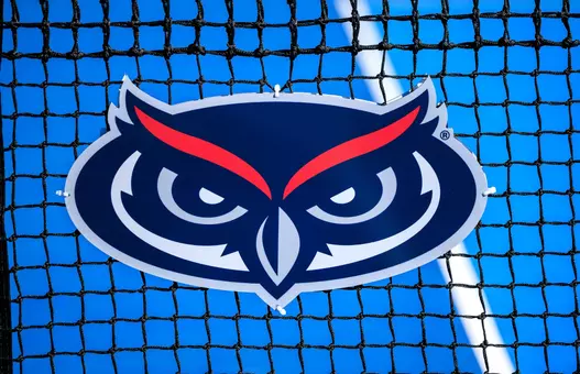 FAU logo on the tennis nets