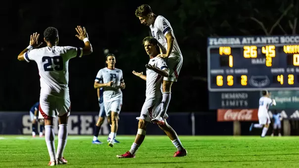 Jonas Sundli-Hardig celebrating goal against UNF
