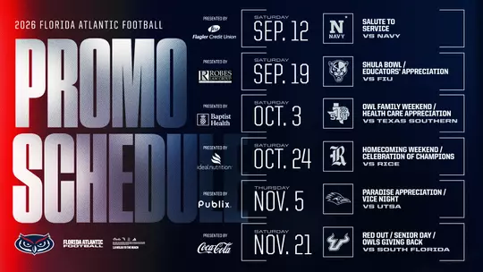 2026-27 FB Promo Schedule