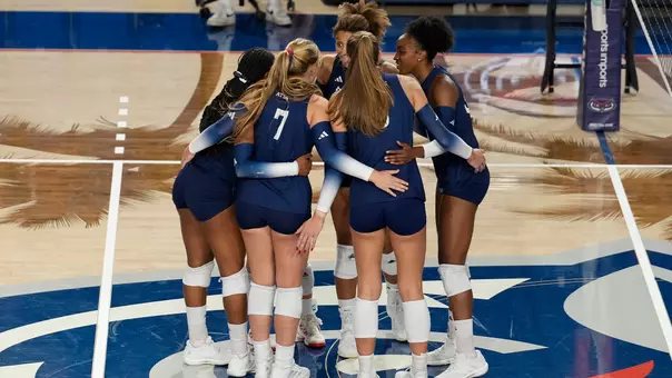 VB Team Huddle vs. Alabama State