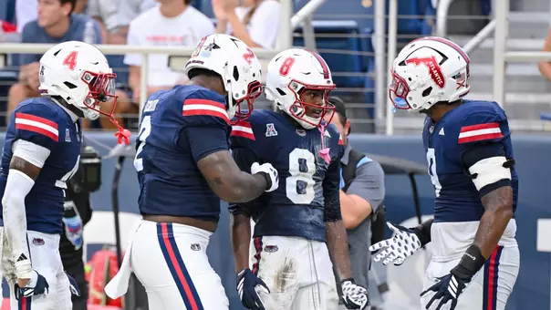 Chris Tooley III following his Interception Return versus FIU