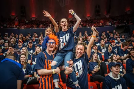 Orange Krush, students, fans
Illinois Men's Basketball vs. Indiana in Champaign, Illinois.