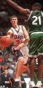 Illinois' Sean Harrington tries to shoot as Texas Pan-American's John Braxton defends during the first half Wednesday.
