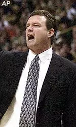 Illinois head coach Bill Self yells directs his team during the first half of the annual "Braggin' Rights" game against Missouri Thursday.