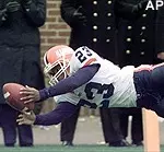 Harvey's two fourth quarter touchdowns in last season's game at Michigan Oct. 23 helped the Illini to a 35-29 victory.