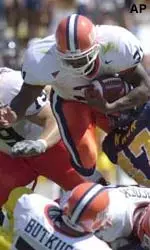Antoineo Harris rushed for three touchdowns in Illinois' victory over Cal Saturday.