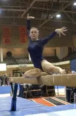 Junior Jana Gallagher tied for first on the floor exercise with a season-high 9.825 against Michigan State.