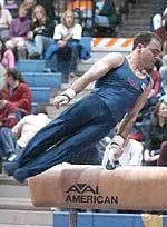 Senior Jonathan Plante won the individual title on the pommel for the Illini.