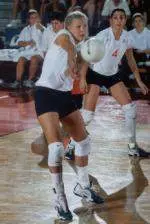Lauren Harks set a new career high with 22 digs in the 3-1 win over Purdue Wednesday night at Huff Hall.