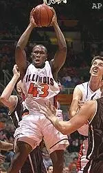 Sophomore Roger Powell had 15 points and nine rebounds, Sunday.