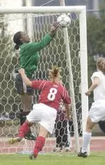 Illini Goalkeeper Leisha Alcia was outstanding, making a career-high 11 saves in Sunday's 1-1 tie vs. #14 Purdue.