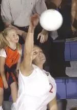 Senior Melissa Vandrey added 12 kills to the Illini attack in the 3-1 loss to Minnesota.