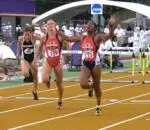 Perdita Felicien won the 60-meter hurdle title at the Big Ten Championships.