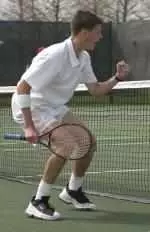 Junior Phil Stolt's win at No. 1 singles clinched the Illini victory at No. 5 Cal March 25.