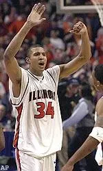 Brian Cook is headed to the Los Angeles Lakers after being selected 24th overall in the first round of the 2003 NBA Draft.