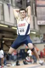 Illini junior Josh Fournier won the long jump and placed second in the 60m dash.