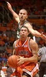 Illinois' Deron Williams gets inside.