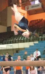 Junior Ashley Williams took second place on both the uneven bars and balance beam in Illinois' victory at the Ohio State Triangular on Saturday.
