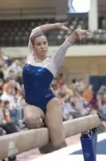 Kara Kapernekas led the Illini to a victory over ISU Saturday night by winning the beam, floor and all-around.