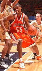 Sophomore Shaun Pruitt led the Illini on the glass with 10 rebounds vs. Quincy.