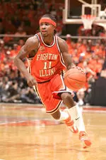 Dee Brown drained five 3-pointers to help lead Illinois past UTPA on Sunday afternoon. (File Photo)