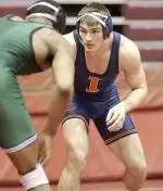 Senior Brian Glynn wrapped up the regular season with an unblemished Big Ten record.