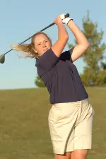 Megan Godfrey tied for 38th to lead the Illini at the 2005 Big Ten Championships.