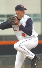 Brian Blomquist threw eight solid innings in Illinois' 3-2 loss to Penn State Friday afternoon.