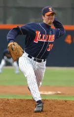 Jonathan Smiley pitched well in his first career start for Illinois, a 9-7 extra-innings win over SIU.