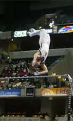 Justin Spring became the first Illini gymnast ever to win a National Title on Friday night at the 2005 Visa U.S. Gymnastics Championships.