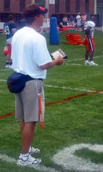 Equipment manager Trent Chesnut is in his sixth season with the Illini football program.