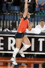 Kylie McCulley tallied 20 kills in the loss.