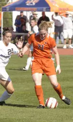 Eva Strickland had her second three-point match against Wisconsin this season, scoring the game-winning goal and notching an assist in Illinois' 3-0 win. The second-seeded Illini will face third-seeded Purdue at 3:30 p.m. Friday.
