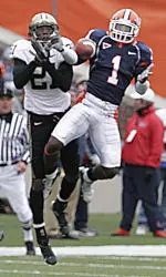 Cornerback Vontae Davis earns second Freshman All-America honor.