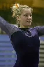 Sophomore Michelle McGrady had two first-place finshes against Maryland on Saturday night.