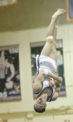 Sophomore Wesley Haagensen earned his second all-around title this season Saturday nght at UIC