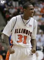Illinois' Jamar Smith reacts after a basket against Air Force during the second half. (AP Photo/Mark J. Terrill)