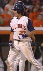 Ryan Hastings was 3-for-4 with three RBI, two runs, a home run and a double in Illinois' 12-3 win over Iowa